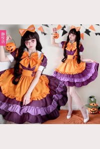 Halloween Dark Maid Lolita 4pc Outfit (UN118)